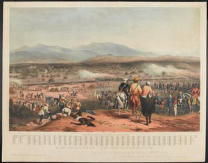 Battle of Chillianwala on the 13th of January, 1849 by Charles Becher Young